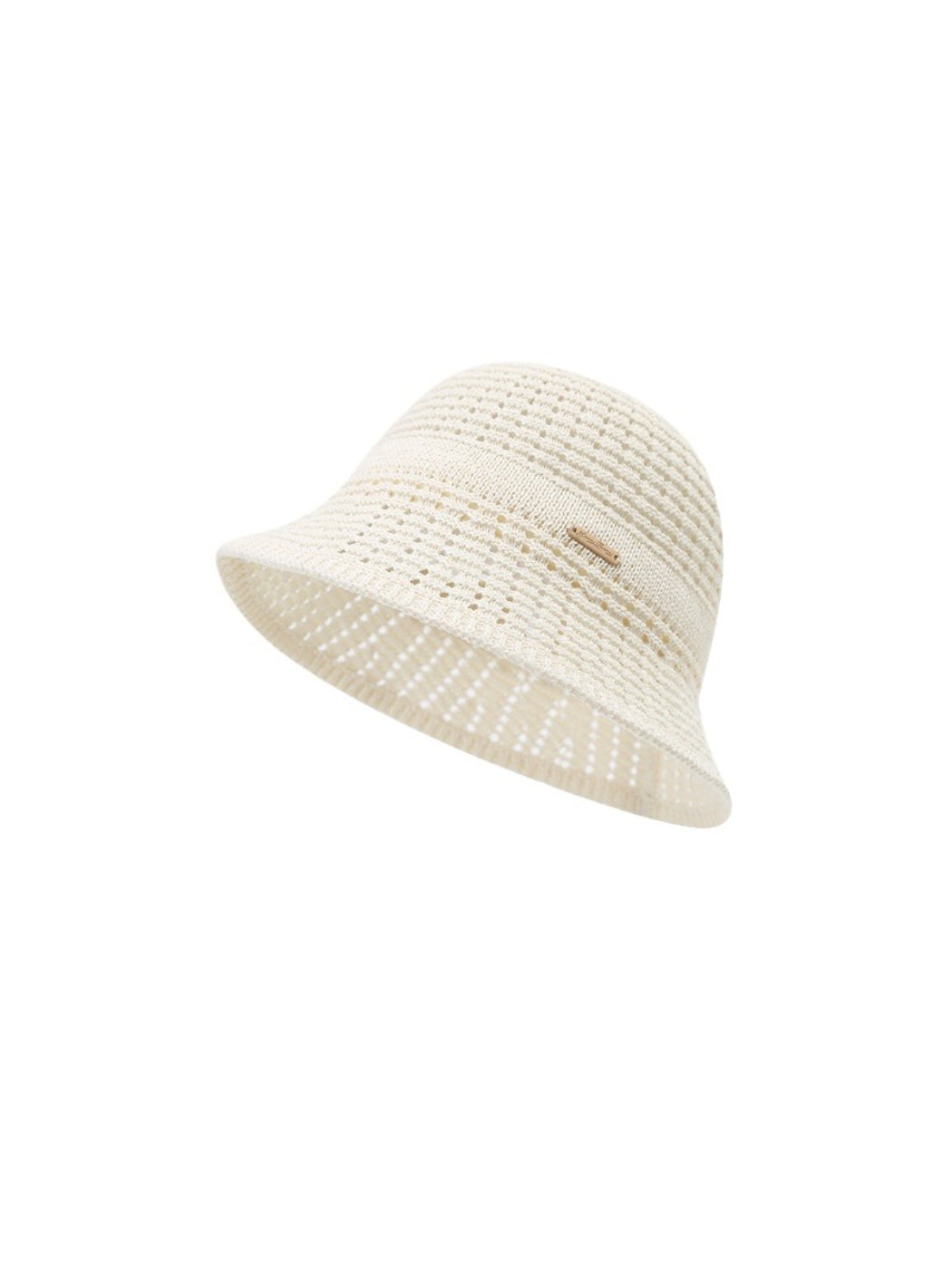 Model wearing Haila vintage lace detail sun bucket hat outdoors
