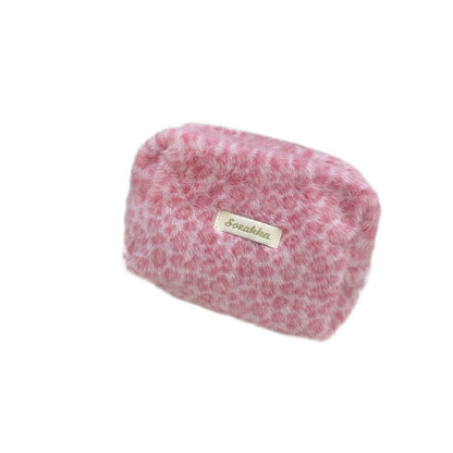Cosbai – Leopard Plush Makeup Pouch