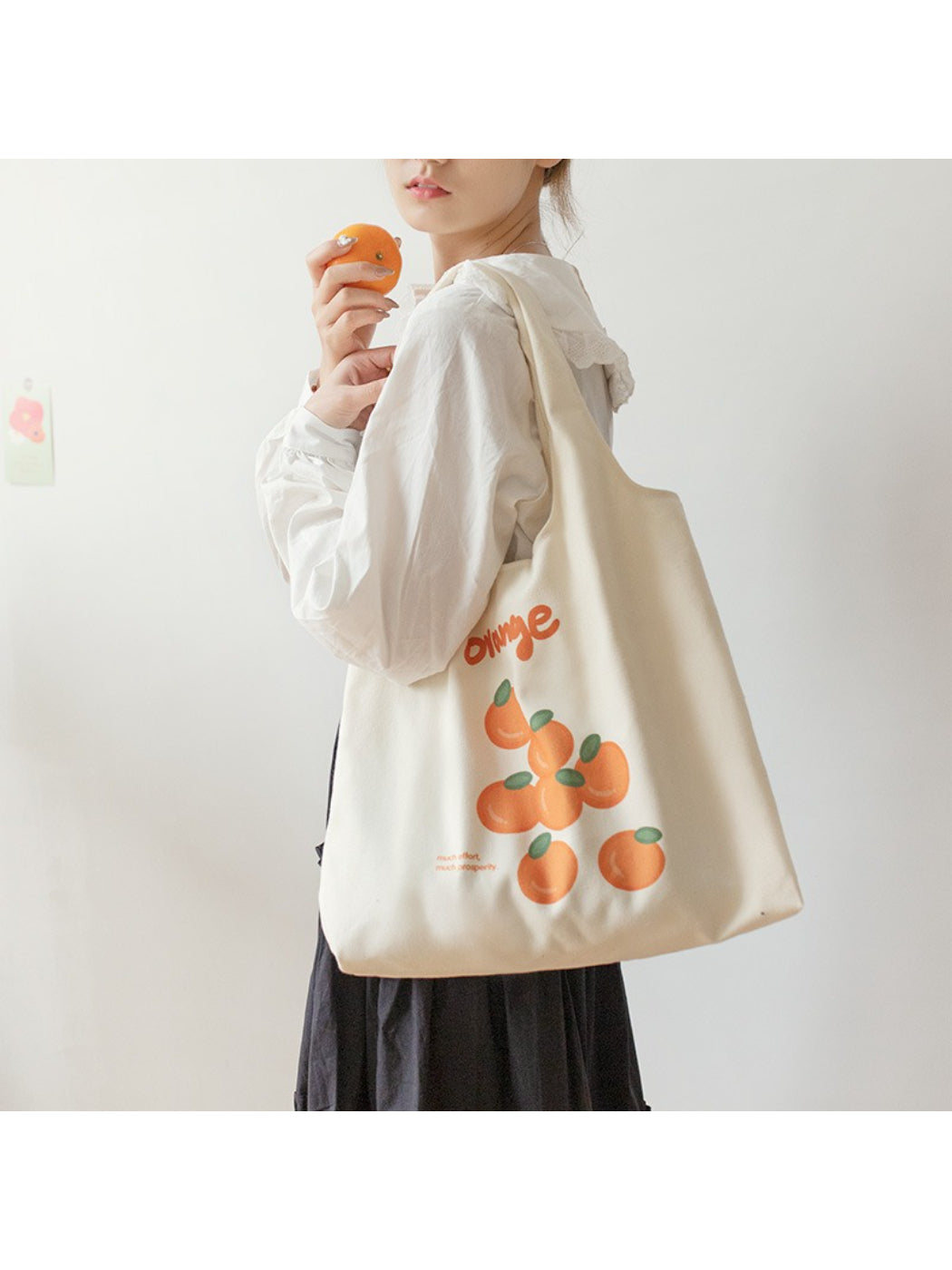Cosbai - Fruit Series Soft Shoulder Tote