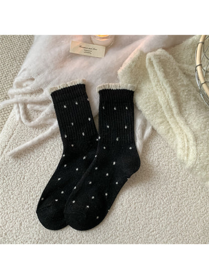 Rufia – Cozy Rolled Cuff Knit Socks
