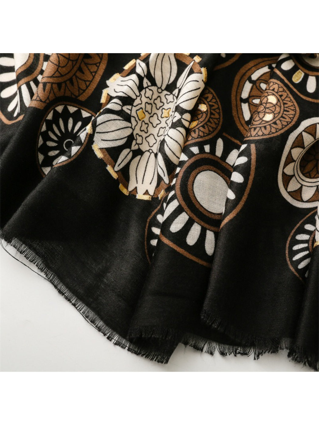 Scarvii - Soft Tone Medallion Pattern Everyday Scarf