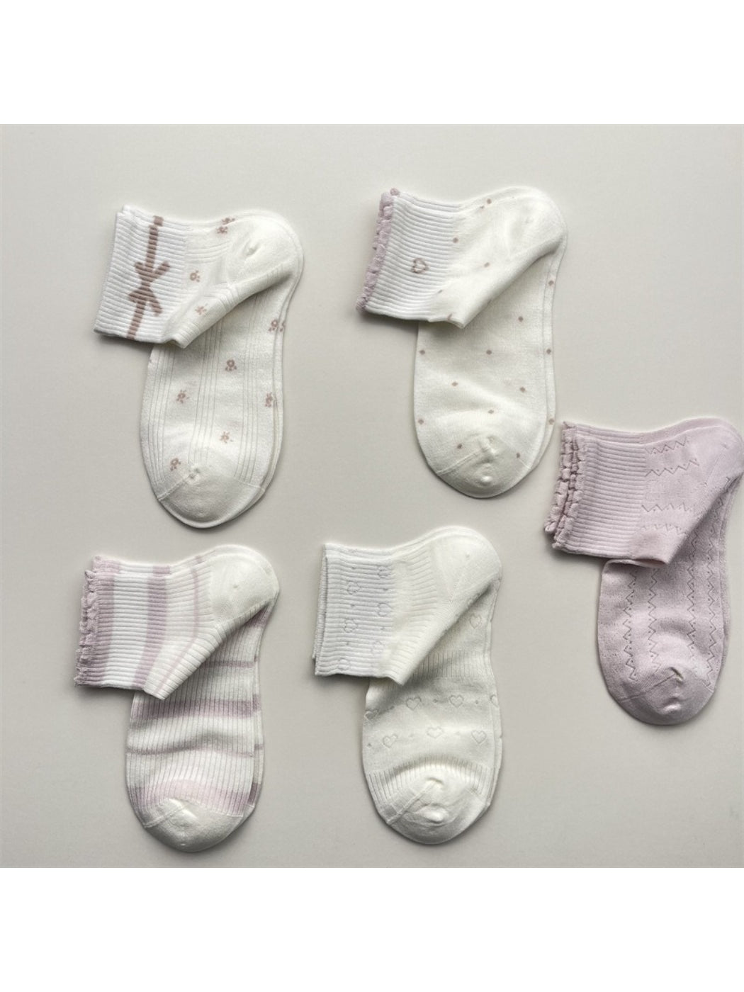 Rufia Mesh Stripe Dot No Show Socks product image