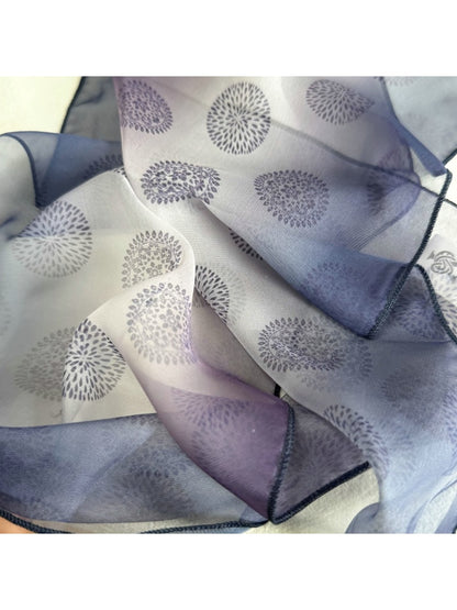 Scarvii - Gradient Sheer Simple Style Long Scarf