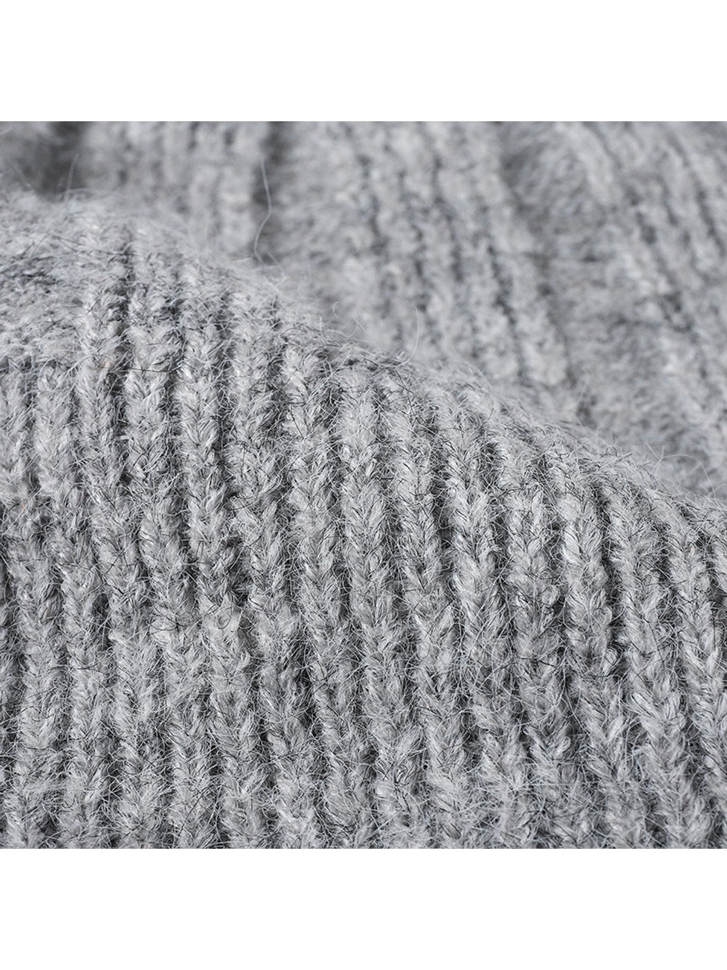 Haila - Round Crown Folded Cuff Knit Beanie