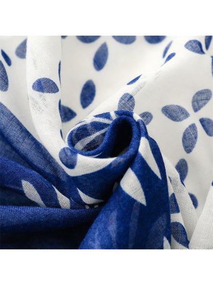 Scarvii - Botanical Border Print Scarf