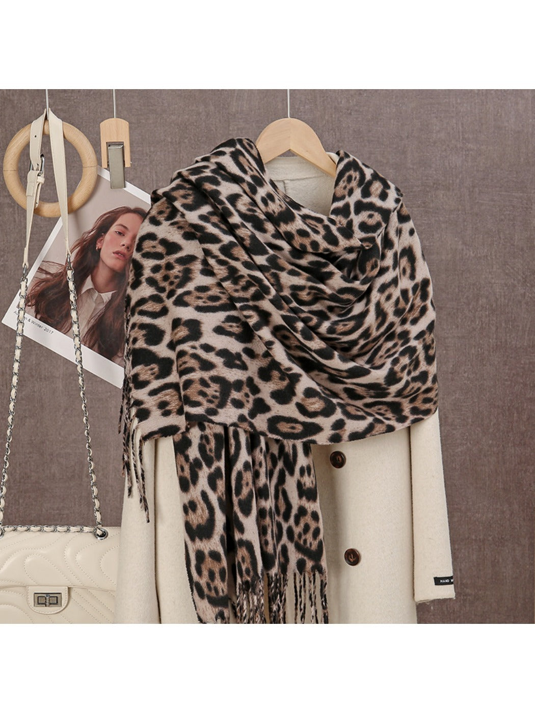 Scarvii - Leopard Print Winter Neck Scarf