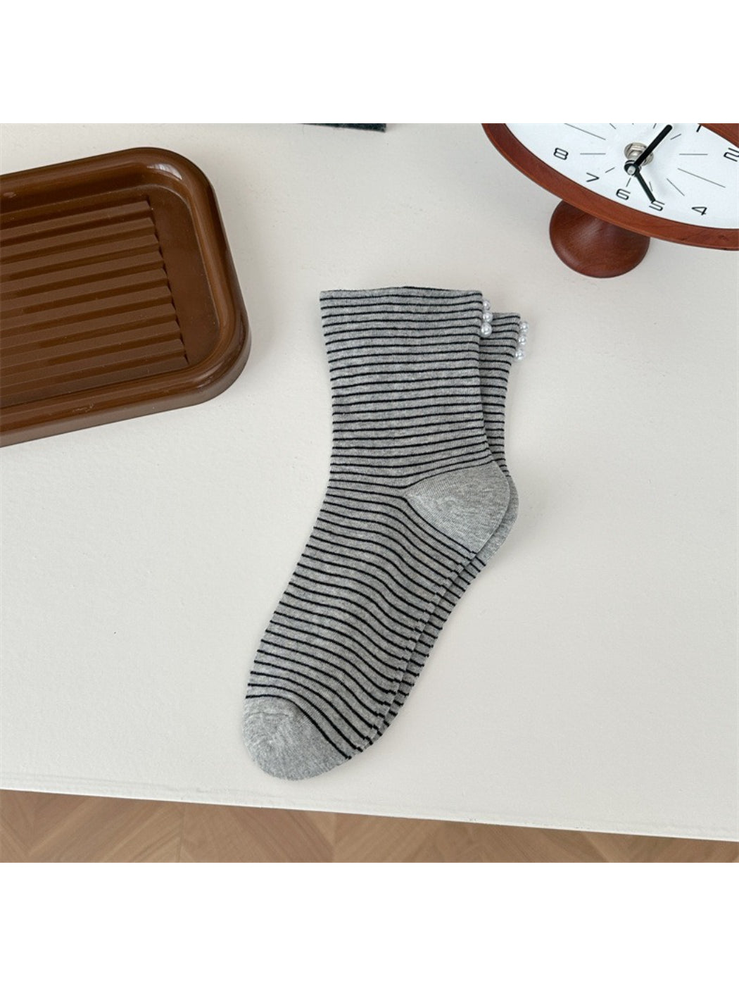 Rufia - Soft Knit Stripe Crew Socks