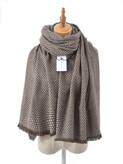 Scarvii – Woven Check Texture Scarf