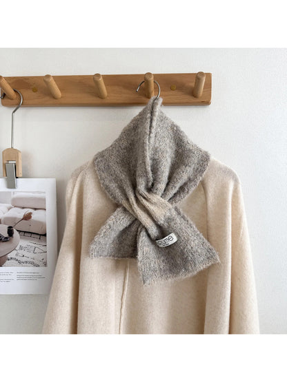 Scarvii - Fuzzy Knit Striped Scarf