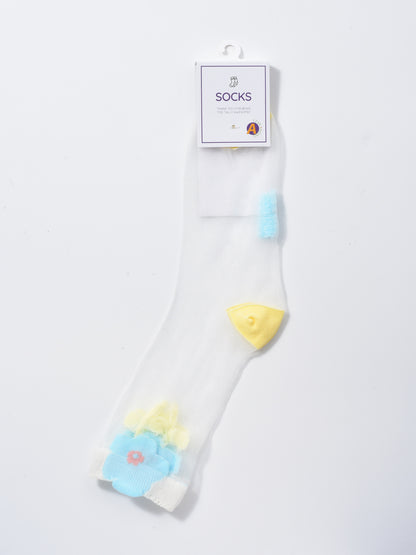 Rufia - Garden Bloom Sheer Crew Socks