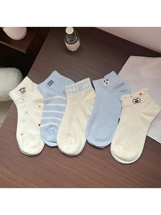 Rufia - Fresh Pattern Casual Ankle Socks