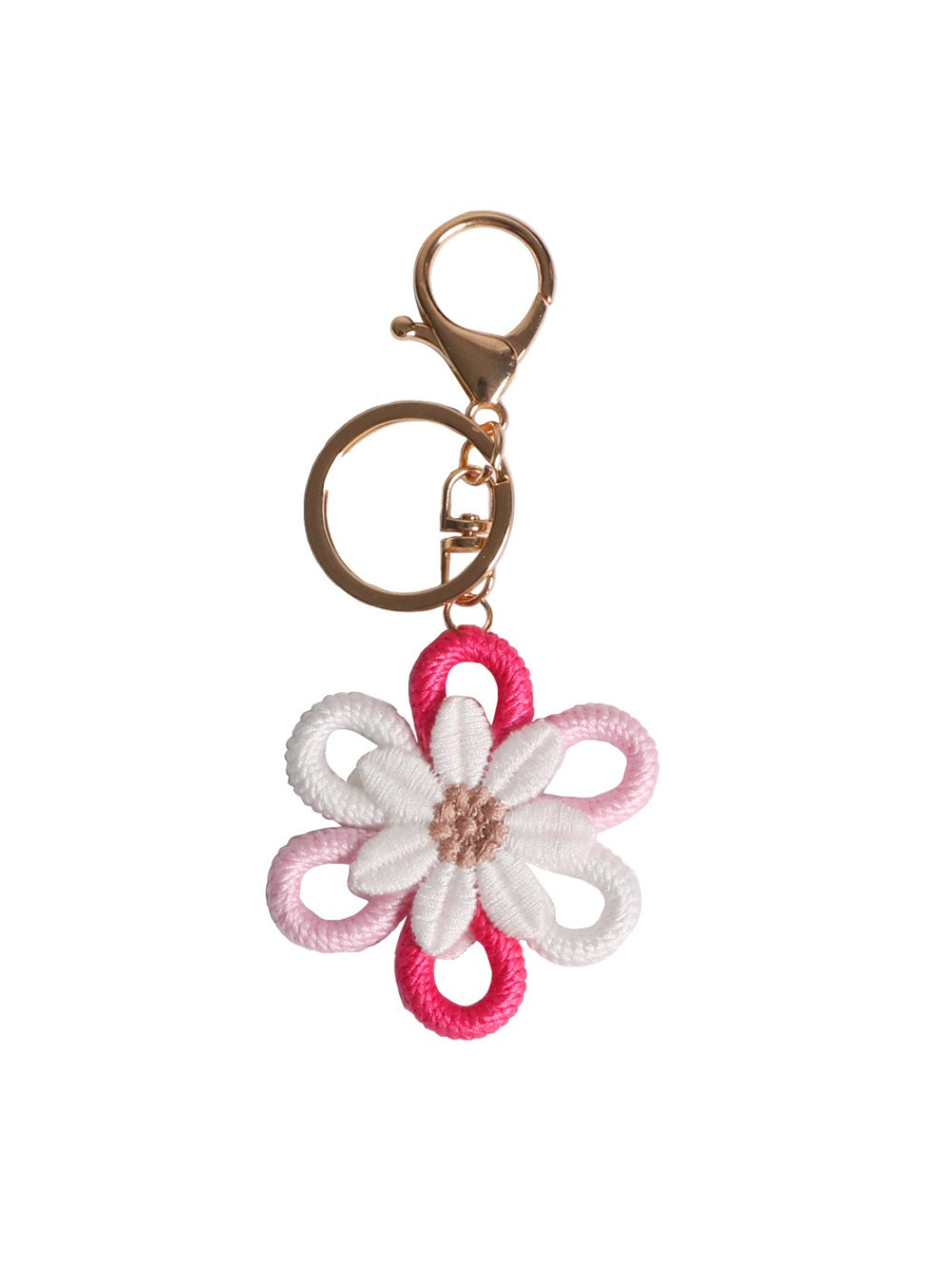Koco Colorful Flower Loop Keychain Charm for gift accessory