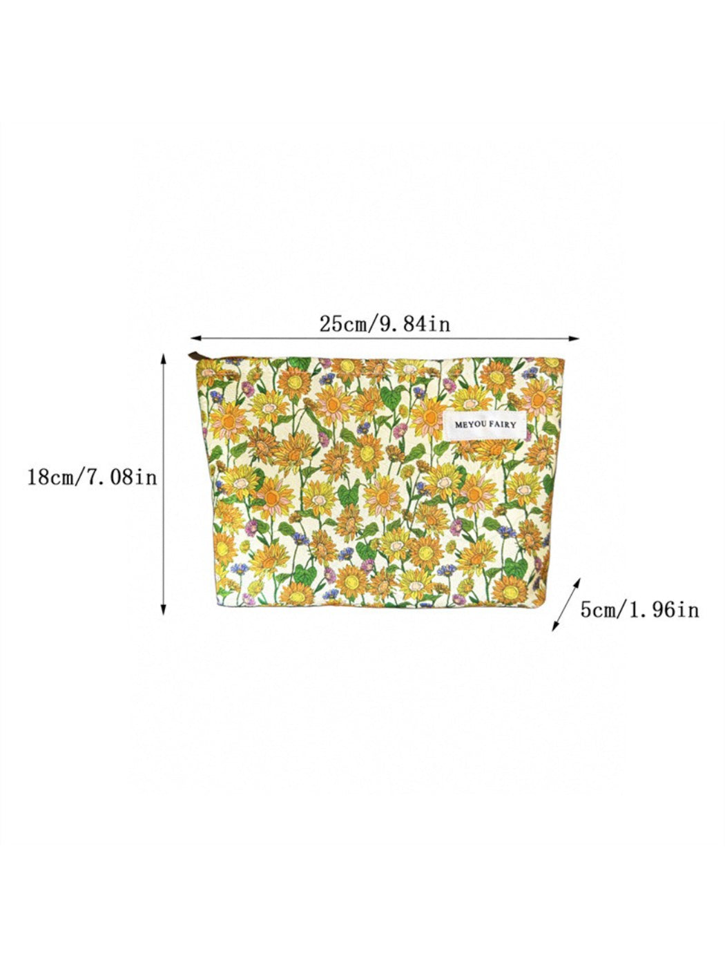 Cosbai Sunflower Print Toiletry Bag product image