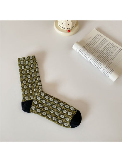 Rufia - Cluster Bloom Pattern Crew Socks