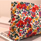 Cosbai - Flower Print Makeup Storage Pouch