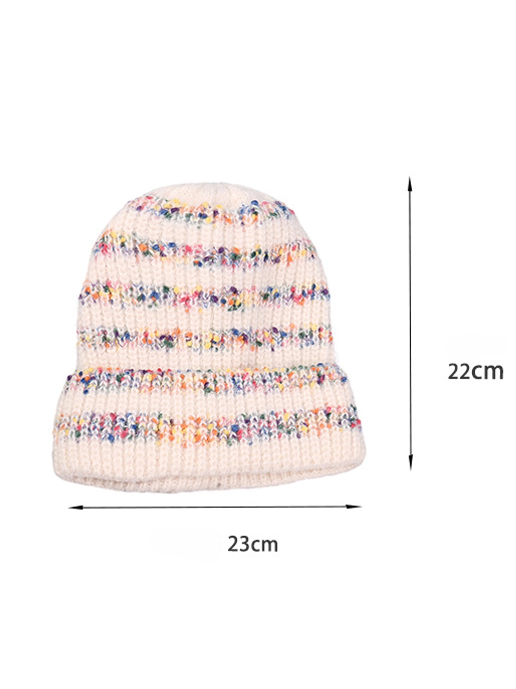 Haila - Sweet Style Round Top Ribbed Knit Beanie