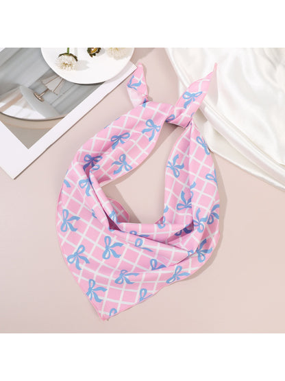 Scarvii Cherry Print Triangle Scarf