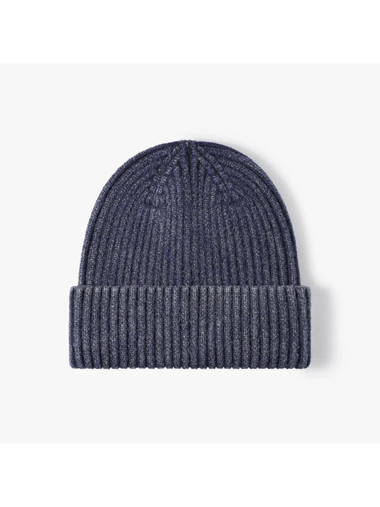 Haila - Heathered Ribbed Cuffed Knit Beanie