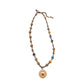 Bauai - Vintage Sun Pendant Beaded Necklace - Boho & Unique