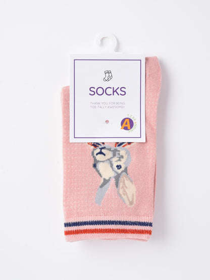 Rufia - Bunny Head Stripe Crew Socks product image 6