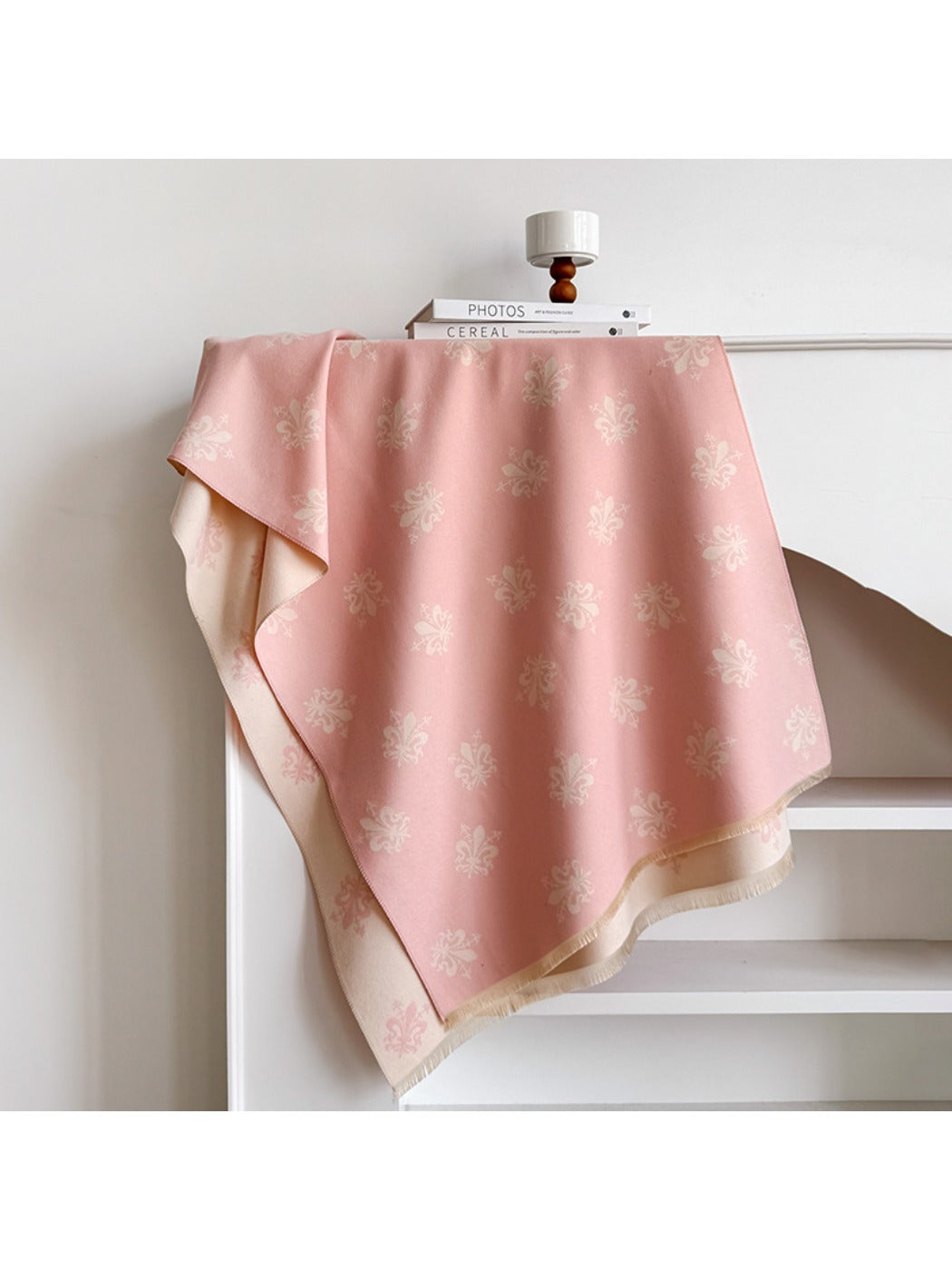 Scarvii – Floral Print Fringe Scarf & Wrap