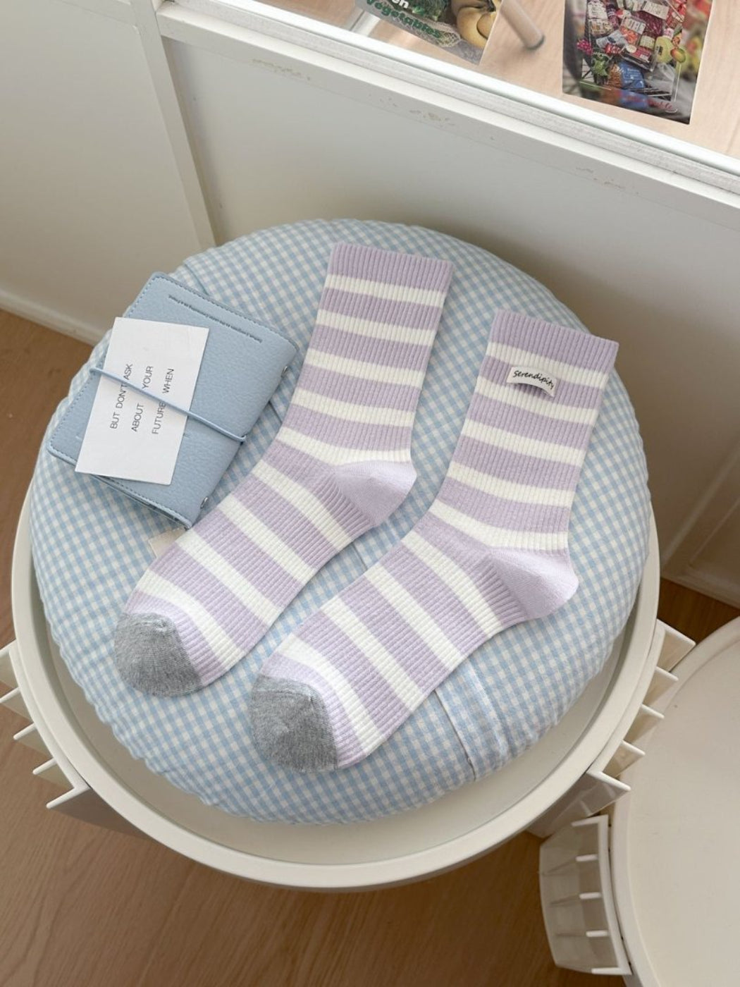 Rufia - Ribbed Stripe Crew Socks product image 6