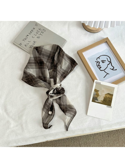 Scarvii - Simple Plaid Pattern Fashion Scarf