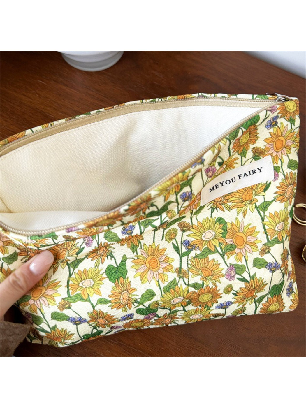 Cosbai Sunflower Print Toiletry Bag product image