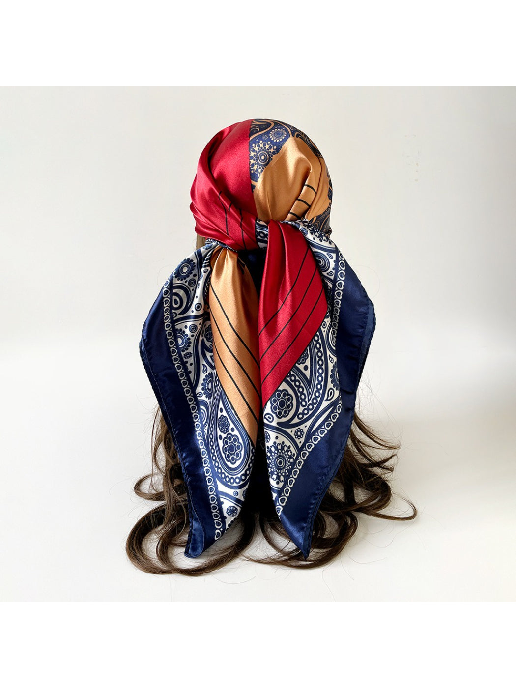 Scarvii - Elegant Paisley Square Scarf