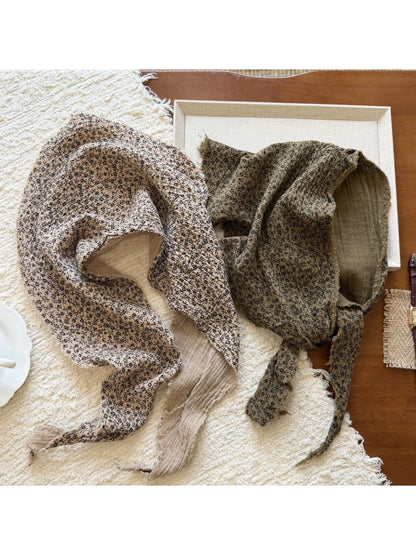 Scarvii - Ditsy Floral Print Multiuse Triangle Scarf