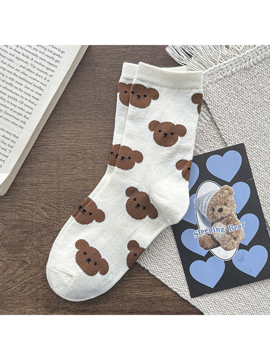 Rufia - Allover Bear Pattern Crew Socks product image 5