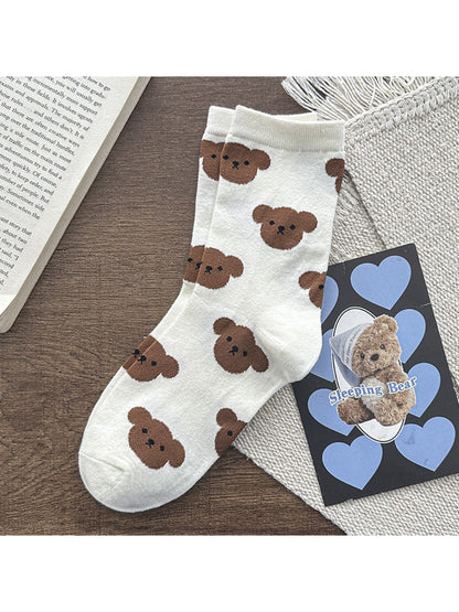 Rufia - Allover Bear Pattern Crew Socks product image 5