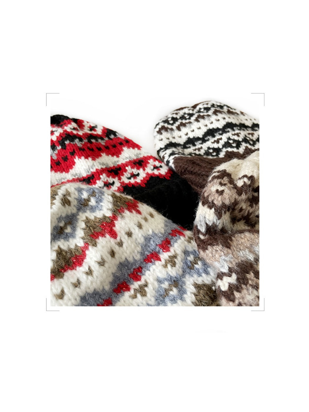 Haila - Bohemian Knitted Beanie with Earflaps & Tasseled Ties