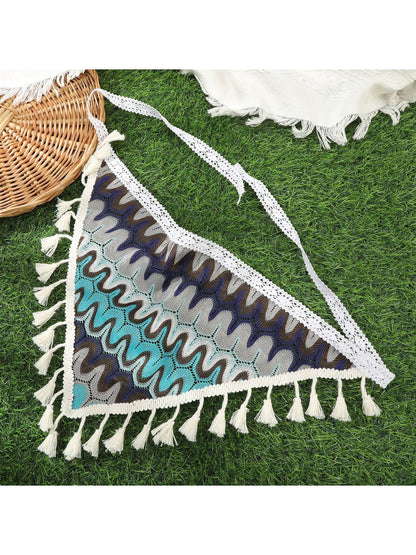 Scarvii Boho Crochet Lace Trim Hair Scarf