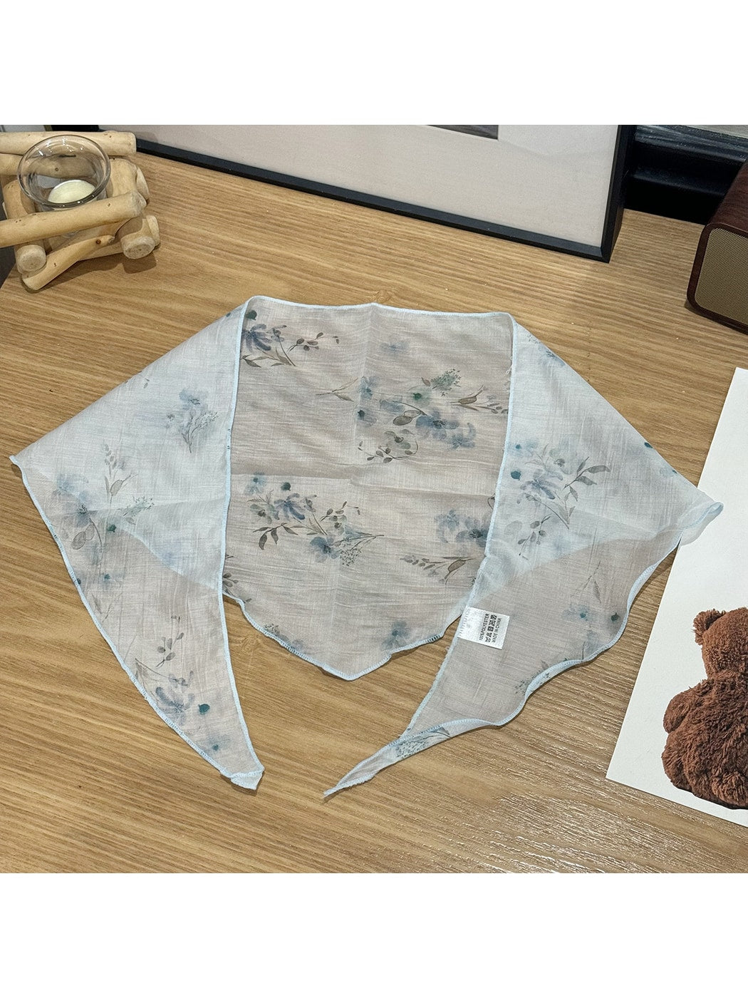 Scarvii - Spring Floral Print Sweet Triangle Bandana