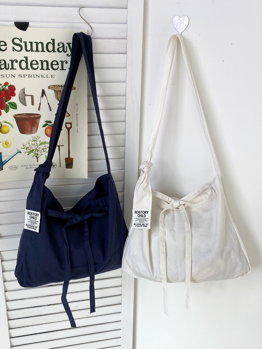 Cosbai slouchy tie shoulder bag styled with casual outfit on model
