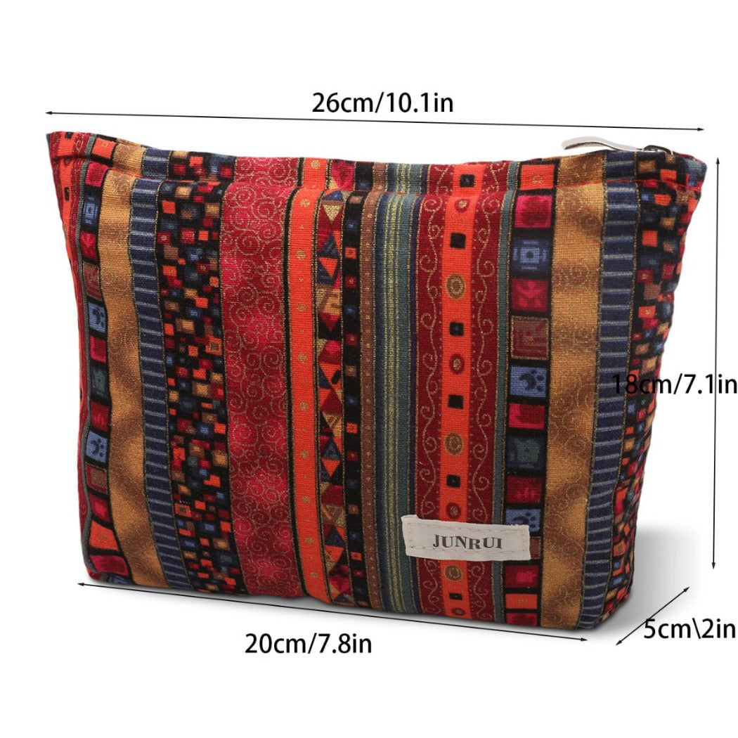 Cosbai - Boho Retro Cosmetic Travel Clutch Pouch