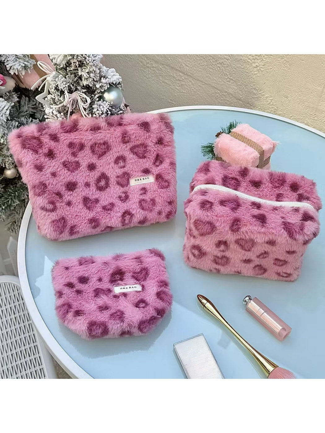 Cosbai - Sweet Print Handheld Travel Makeup Bag