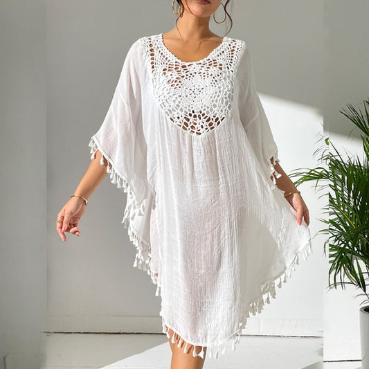 Crosa - Beach Cover-Up with Tassels for Swimwear and Bikini