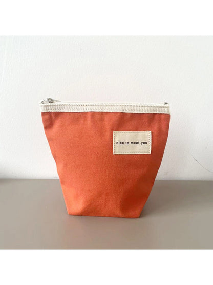 Cosbai - Minimalist Small Canvas Cardholder Pouch & Coin Purse