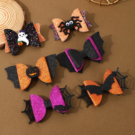 Hallo - Halloween Spider and Bat Hair Clip