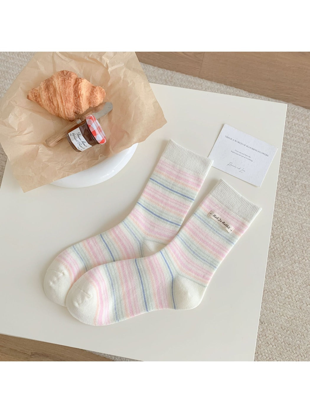 Rufia - Ice Cream Color Mid-Calf Socks