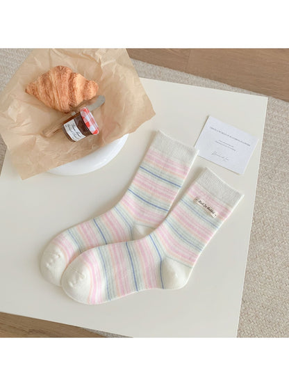 Rufia - Ice Cream Color Mid-Calf Socks