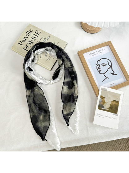 Scarvii - Fashion Lace Patchwork Long Narrow Scarf
