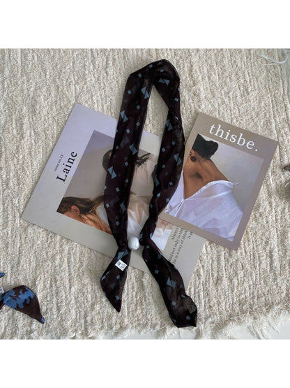 Scarvii Loop Bead Skinny Scarf