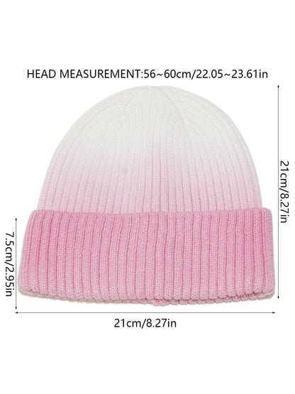 Haila Ombre Ribbed Knit Beanie