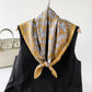 Scarvii - Soft Vintage Paisley Printed Square Scarf