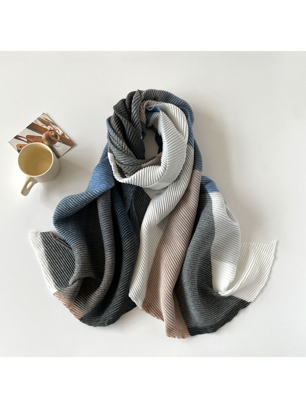 Scarvii - Colorblock Striped Winter Scarf