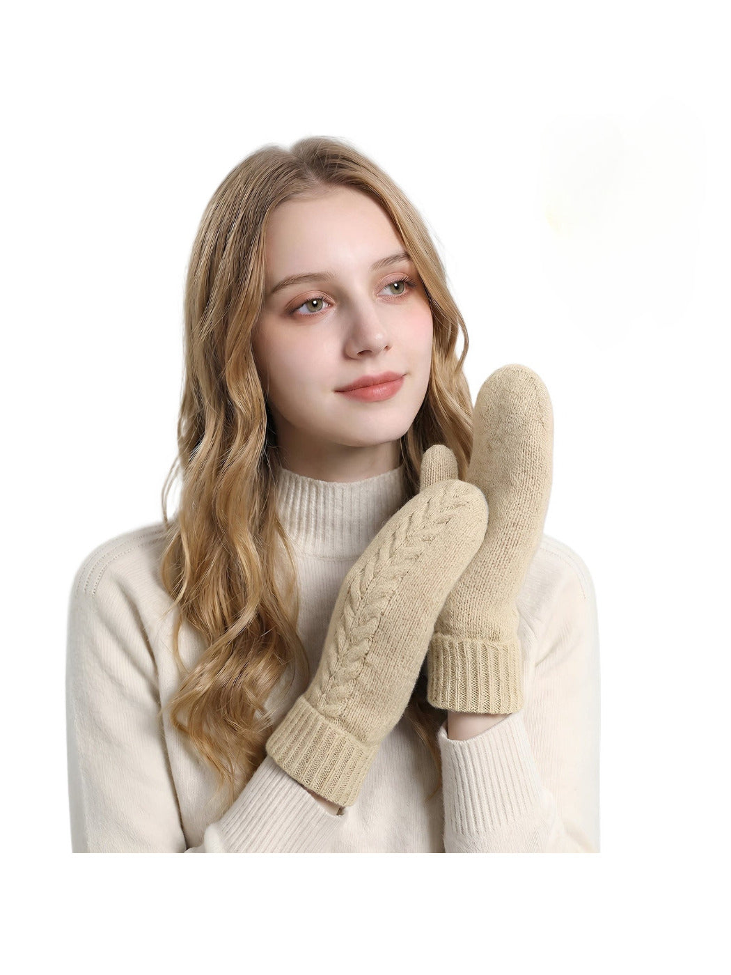 Gloving - Cable Knit Winter Mittens