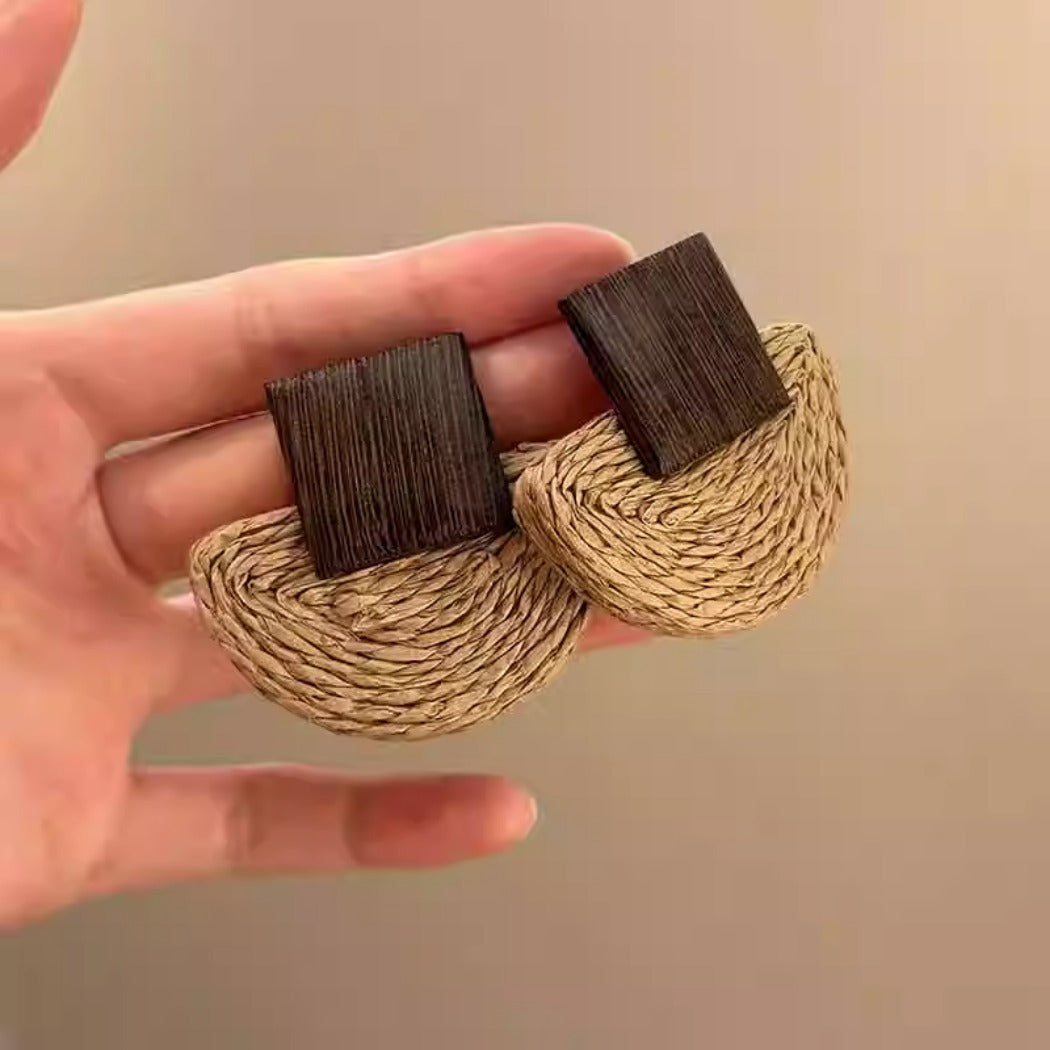 Earwish - Boho Woven Earrings – Unique & Natural